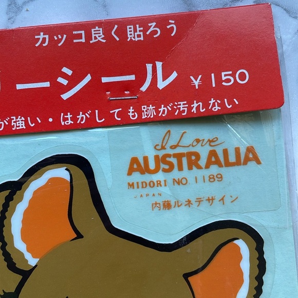 Vintage Made in Japan Koala Australia STICKER sheet - Picture 3 of 8